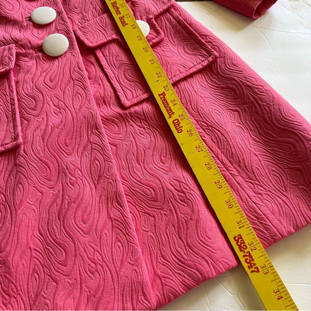 Milly of New York Pink Designer Vintage Style Light Coat Women’s Size 2 New $575 - Picture 10 of 16